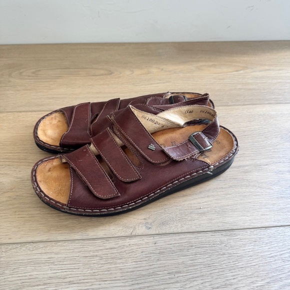 Finn Comfort Brown Leather Orthopedic Sandals - Picture 3 of 5